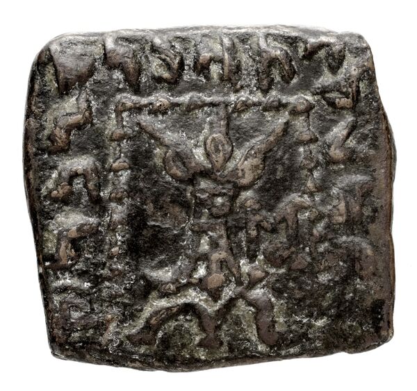 Bactrian and Indo-Greek Coinage Apollodotus I 7.4, реверс, bnf-bigr