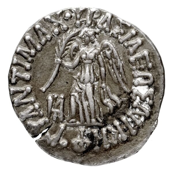Bactrian and Indo-Greek Coinage Antimachus II 1.4, аверс, bnf-bigr