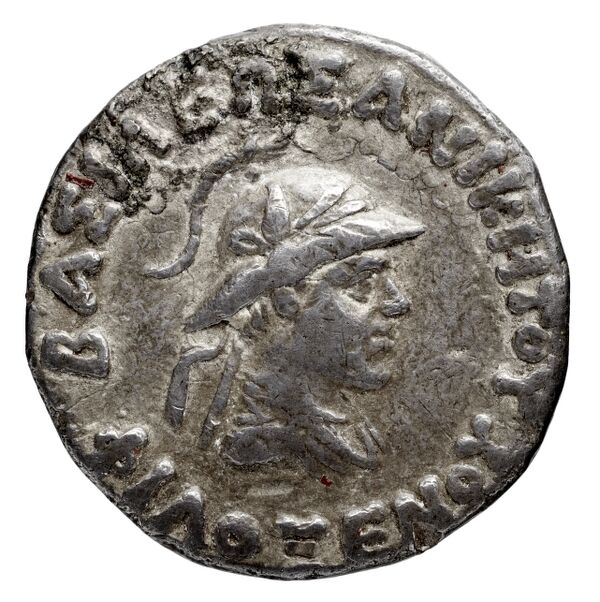 Bactrian and Indo-Greek Coinage Philoxenus 4.3, аверс, bnf-bigr