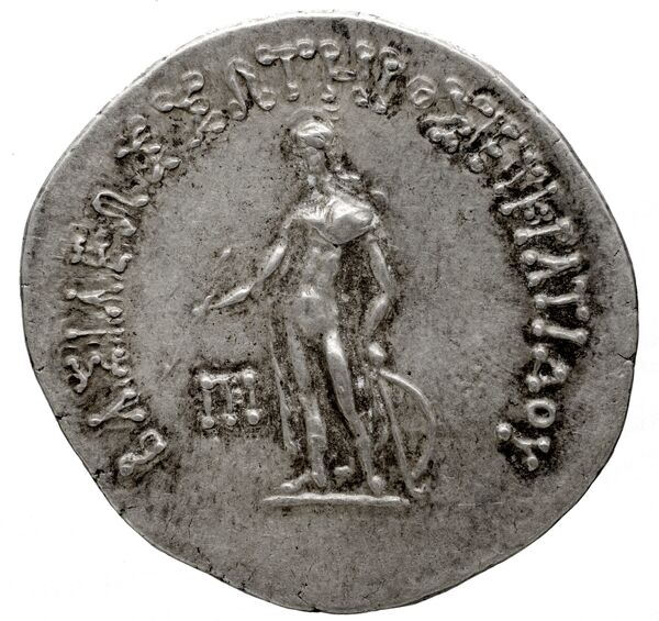 Bactrian and Indo-Greek Coinage Eucratides II 3.2, реверс, bnf-bigr