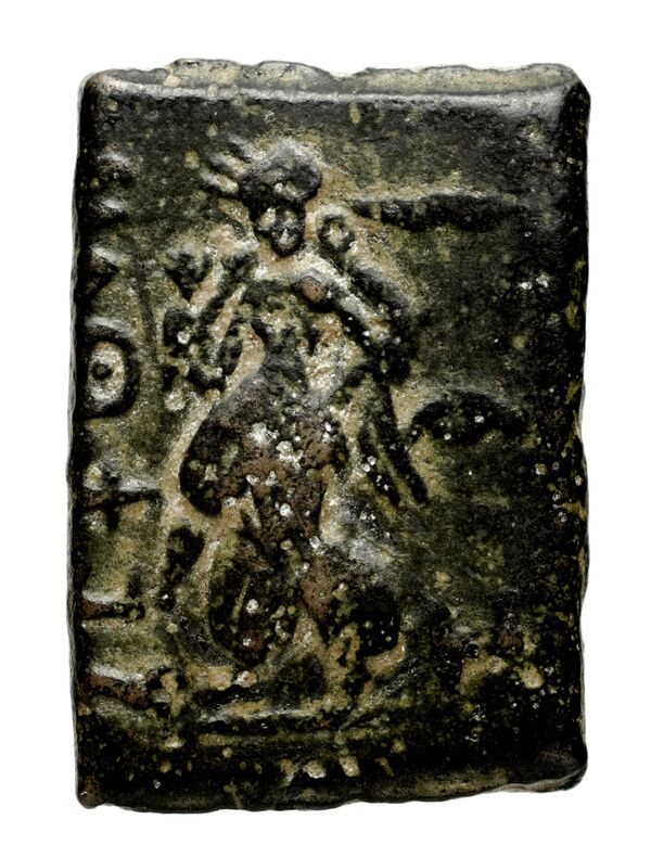 Bactrian and Indo-Greek Coinage Agathocles 20, аверс, bnf-bigr