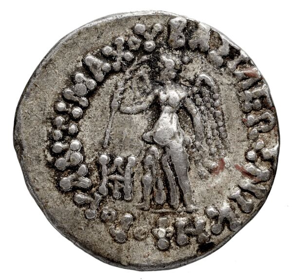 Bactrian and Indo-Greek Coinage Antimachus II 1.6, аверс, bnf-bigr