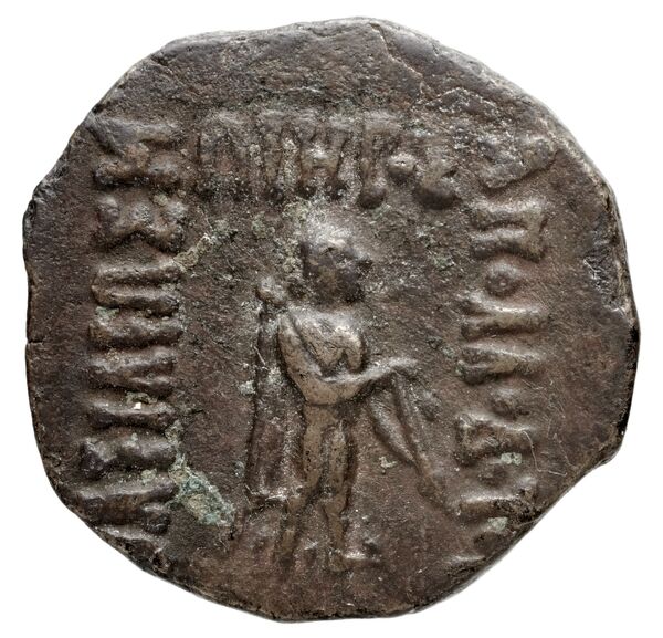 Bactrian and Indo-Greek Coinage Apollodotus II 7.1, аверс, bnf-bigr