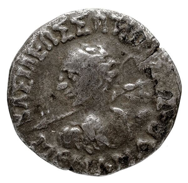 Bactrian and Indo-Greek Coinage Menander I 16.1, аверс, bnf-bigr