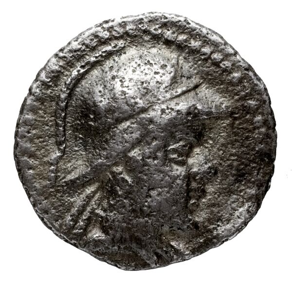 Bactrian and Indo-Greek Coinage Eucratides I 9.2, аверс, bnf-bigr