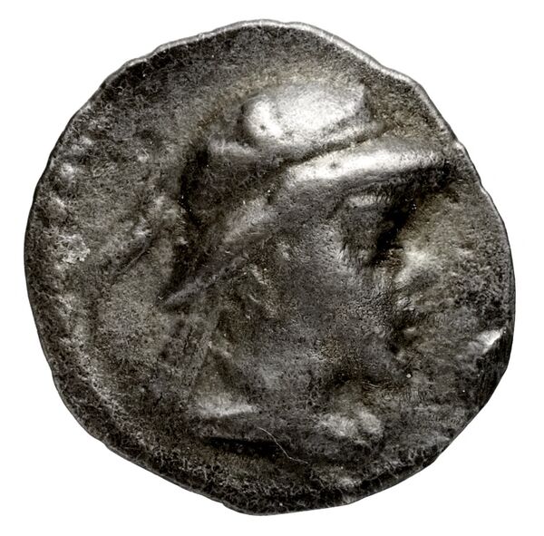 Bactrian and Indo-Greek Coinage Eucratides I 9.2, аверс, bnf-bigr