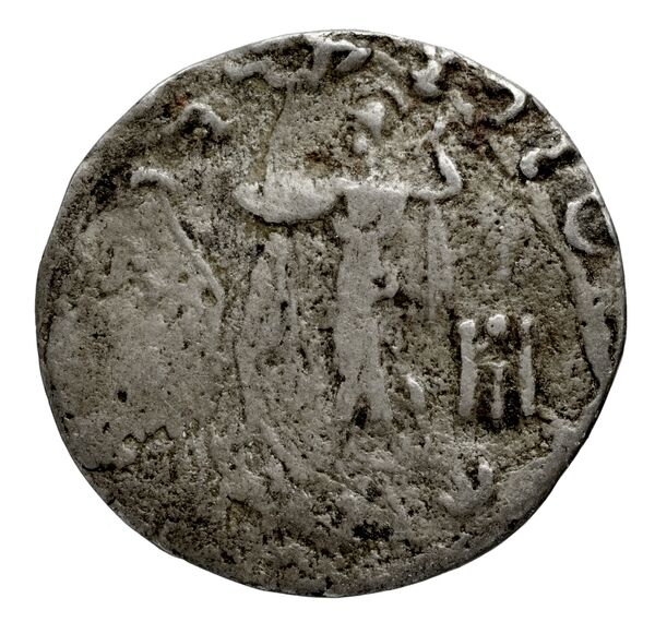 Bactrian and Indo-Greek Coinage Menander I 13.17, реверс, bnf-bigr
