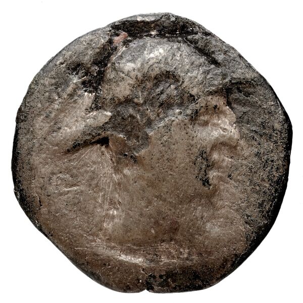 Bactrian and Indo-Greek Coinage Eucratides I 16, аверс, bnf-bigr