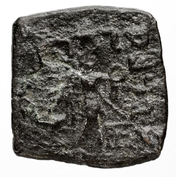 Bactrian and Indo-Greek Coinage Menander I 31.3, реверс, bnf-bigr