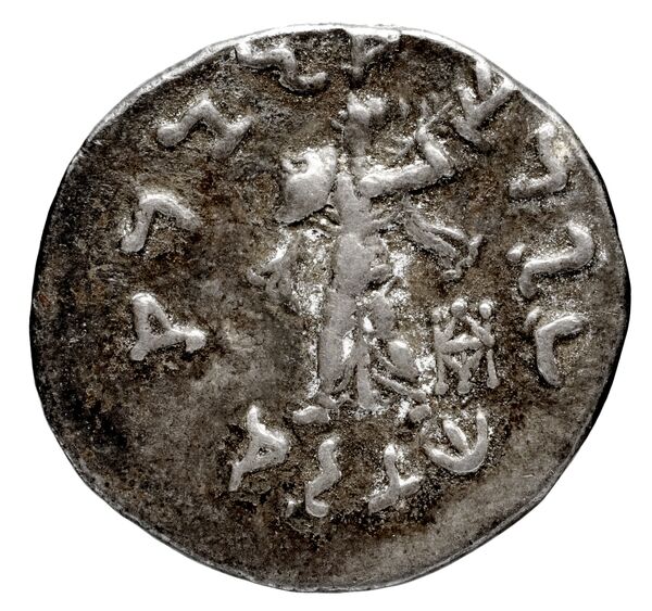 Bactrian and Indo-Greek Coinage Menander I 16.6, реверс, bnf-bigr