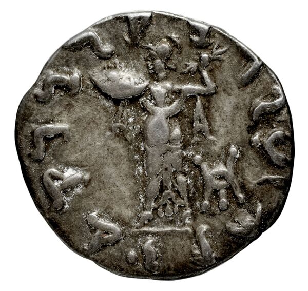 Bactrian and Indo-Greek Coinage Menander I 13.10, реверс, bnf-bigr
