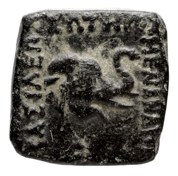 Bactrian and Indo-Greek Coinage Menander I 42.5, аверс, bnf-bigr
