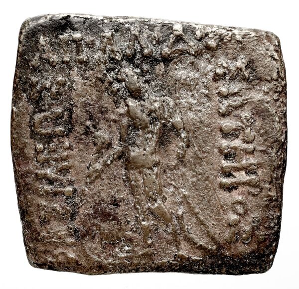 Bactrian and Indo-Greek Coinage Apollodotus I 6.5, аверс, bnf-bigr