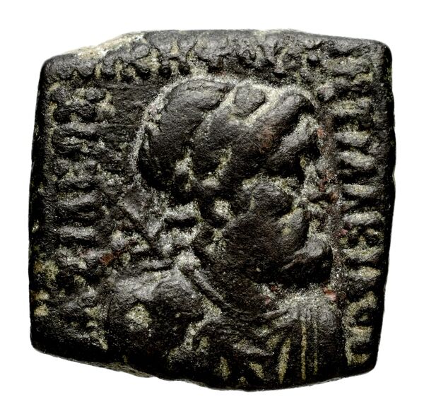 Bactrian and Indo-Greek Coinage Antialcidas 23.1, аверс, bnf-bigr