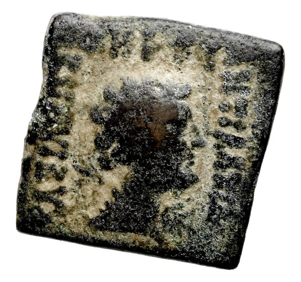 Bactrian and Indo-Greek Coinage Antialcidas 24.3, аверс, bnf-bigr