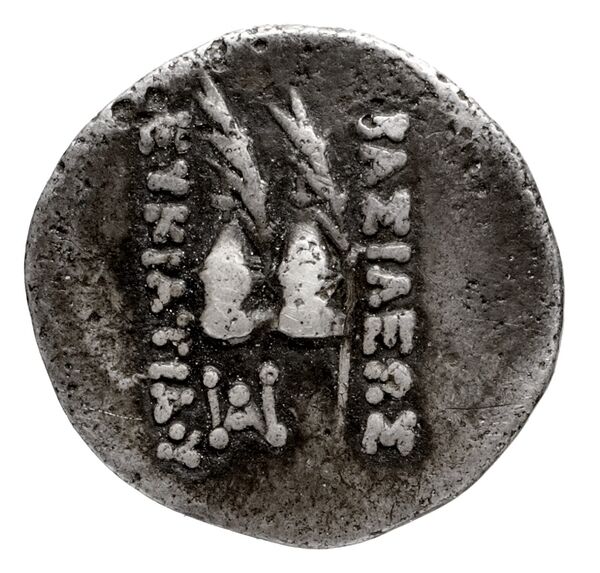 Bactrian and Indo-Greek Coinage Eucratides I 9.2, реверс, bnf-bigr