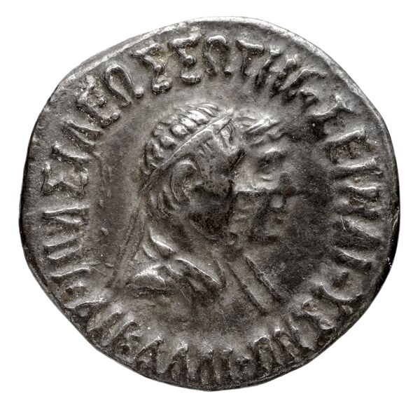 Bactrian and Indo-Greek Coinage Hermaeus and Calliope 2.2, аверс, bnf-bigr