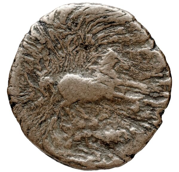 Bactrian and Indo-Greek Coinage Euthydemus I 8, реверс, bnf-bigr
