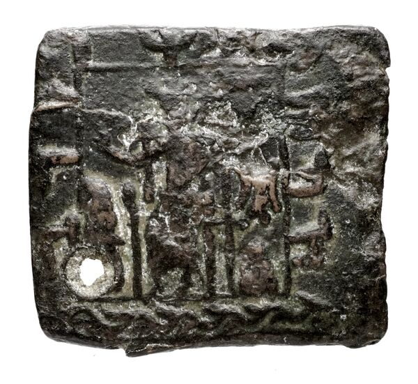 Bactrian and Indo-Greek Coinage Eucratides I 28.1, реверс, bnf-bigr