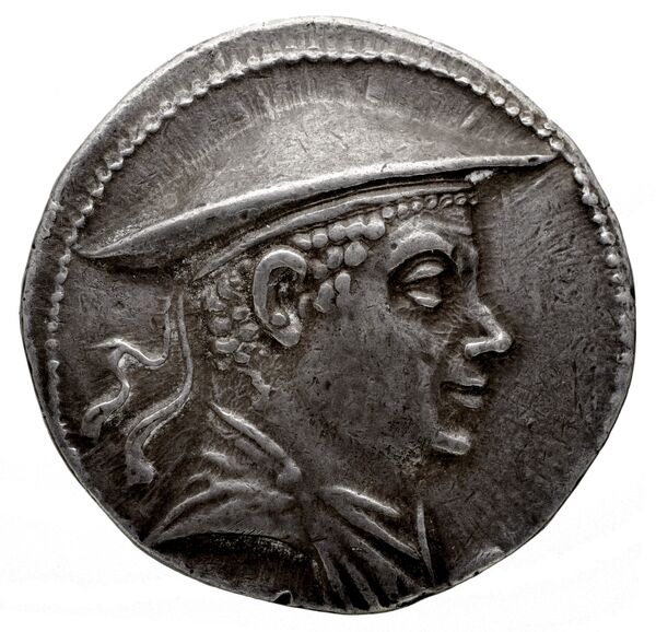 Bactrian and Indo-Greek Coinage Antimachus I 3.5, аверс, bnf-bigr
