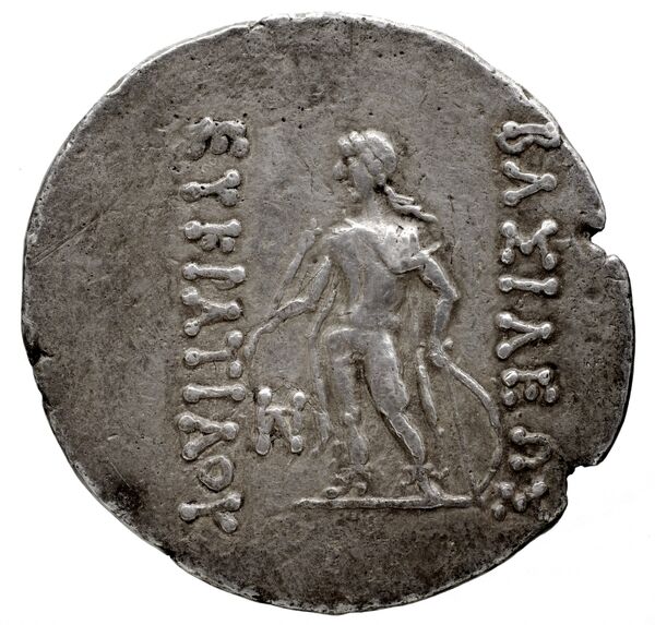Bactrian and Indo-Greek Coinage Eucratides II 1.1, реверс, bnf-bigr