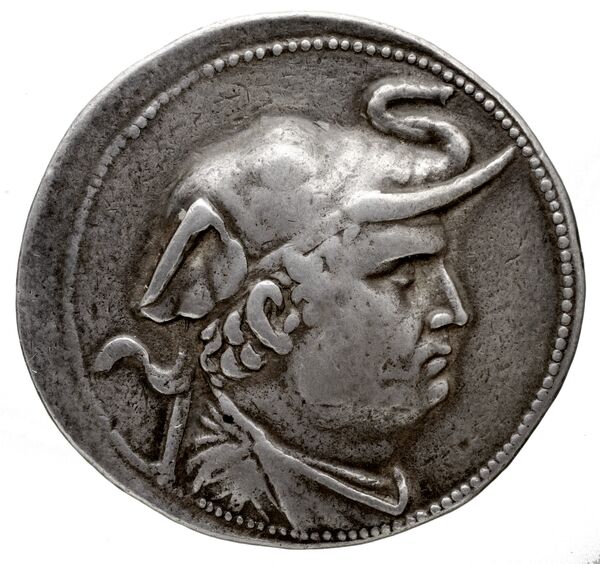 Bactrian and Indo-Greek Coinage Demetrius I 1.3, аверс, bnf-bigr
