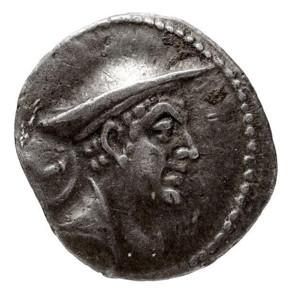 Bactrian and Indo-Greek Coinage Antimachus I 7.2, obverse, bnf-bigr