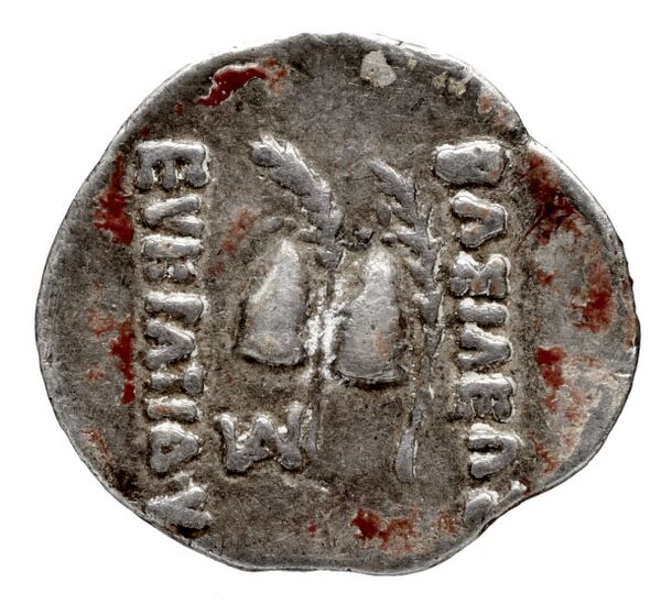 Bactrian and Indo-Greek Coinage Eucratides I 3.3, реверс, bnf-bigr