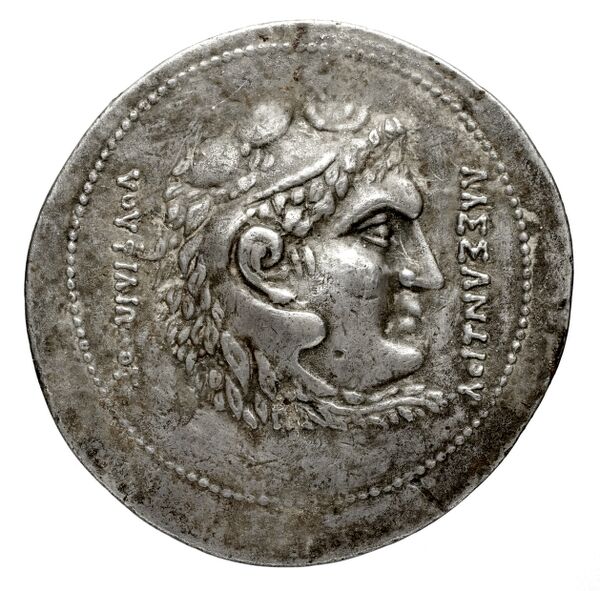 Bactrian and Indo-Greek Coinage Agathocles 5.2, аверс, bnf-bigr