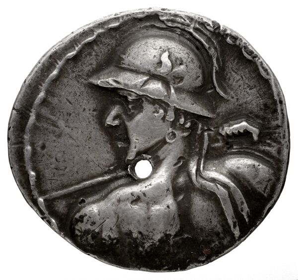 Bactrian and Indo-Greek Coinage Eucratides I 7.1, аверс, bnf-bigr