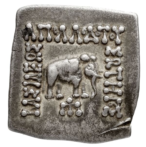 Bactrian and Indo-Greek Coinage Apollodotus I 4.7, аверс, bnf-bigr