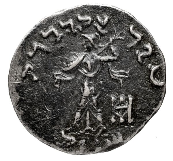 Bactrian and Indo-Greek Coinage Menander I 16.6, реверс, bnf-bigr