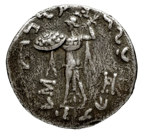 реверс Bactrian and Indo-Greek Coinage Menander I 10.1