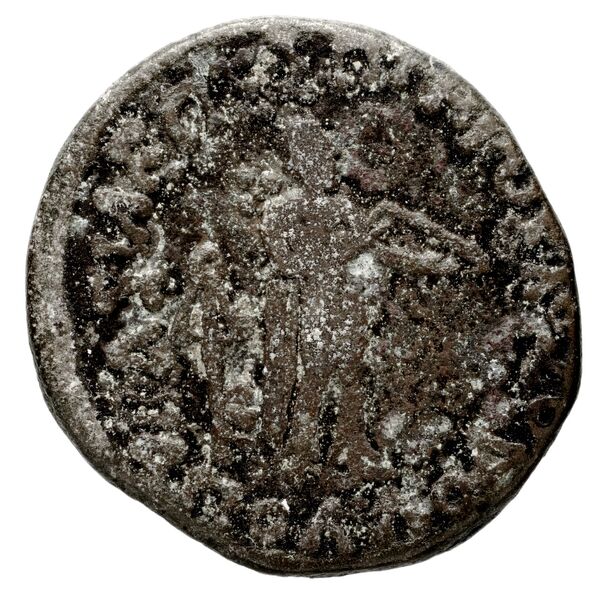 Bactrian and Indo-Greek Coinage Apollodotus II 6.3, аверс, bnf-bigr