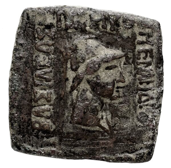 Bactrian and Indo-Greek Coinage Menander I 31.3, аверс, bnf-bigr