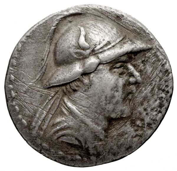 аверс Bactrian and Indo-Greek Coinage Eucratides I 6.19