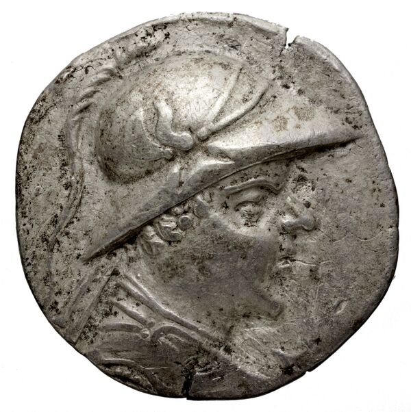 Bactrian and Indo-Greek Coinage Eucratides I 29.1, аверс, bnf-bigr