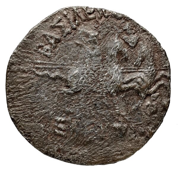 реверс Bactrian and Indo-Greek Coinage Eucratides I 16.3