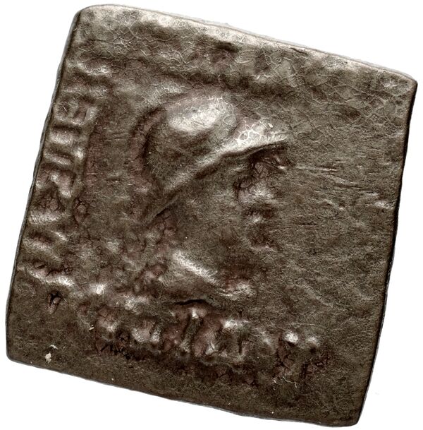 Bactrian and Indo-Greek Coinage Eucratides I 22.7, аверс, bnf-bigr
