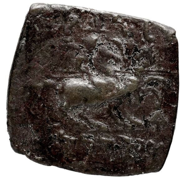Bactrian and Indo-Greek Coinage Eucratides I 22.10, реверс, bnf-bigr