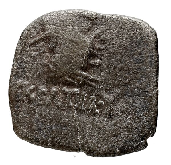 Bactrian and Indo-Greek Coinage Eucratides I 23.4, аверс, bnf-bigr