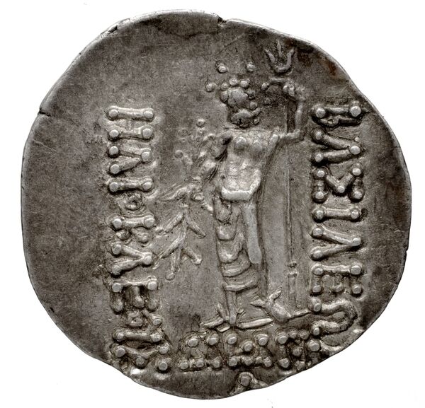 Bactrian and Indo-Greek Coinage Heliocles I 3.6, реверс, bnf-bigr