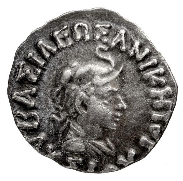 Bactrian and Indo-Greek Coinage Lysias 8.2, аверс, bnf-bigr
