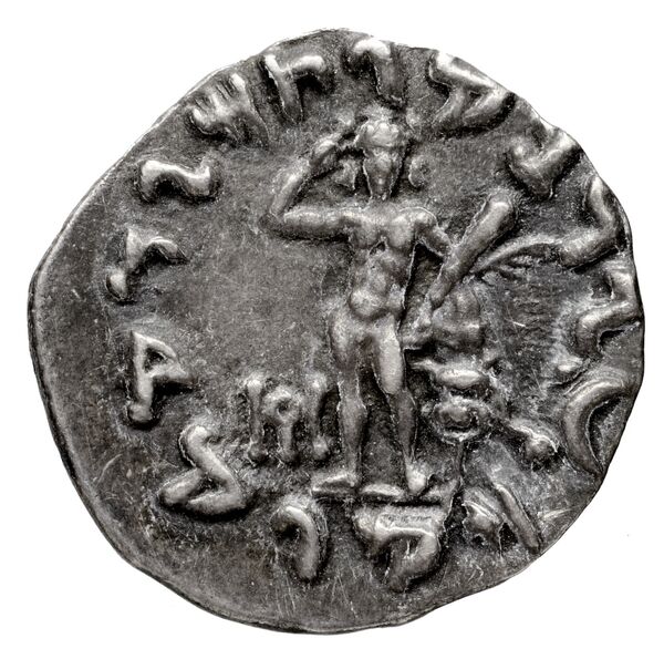 Bactrian and Indo-Greek Coinage Lysias 8.2, реверс, bnf-bigr