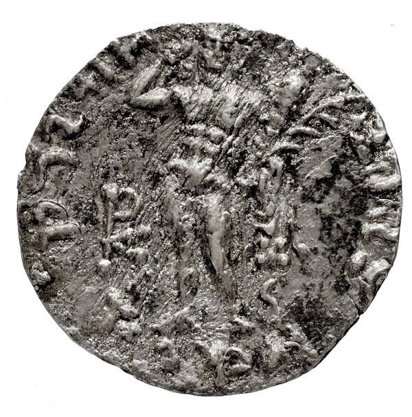 Bactrian and Indo-Greek Coinage Lysias 8.1, реверс, bnf-bigr