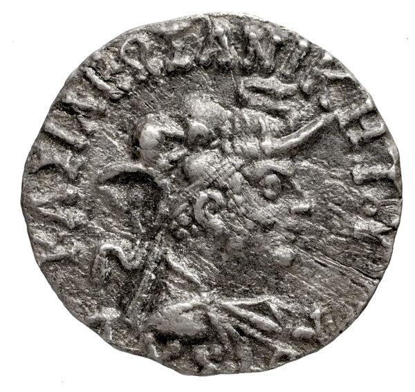 Bactrian and Indo-Greek Coinage Lysias 8.1, аверс, bnf-bigr