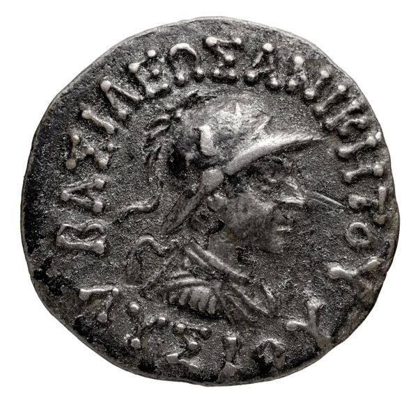 Bactrian and Indo-Greek Coinage Lysias 11.1, аверс, bnf-bigr