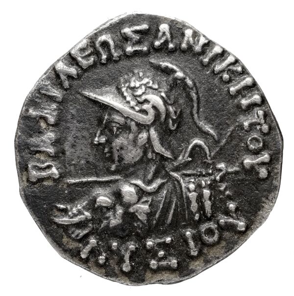 Bactrian and Indo-Greek Coinage Lysias 9.1, аверс, bnf-bigr