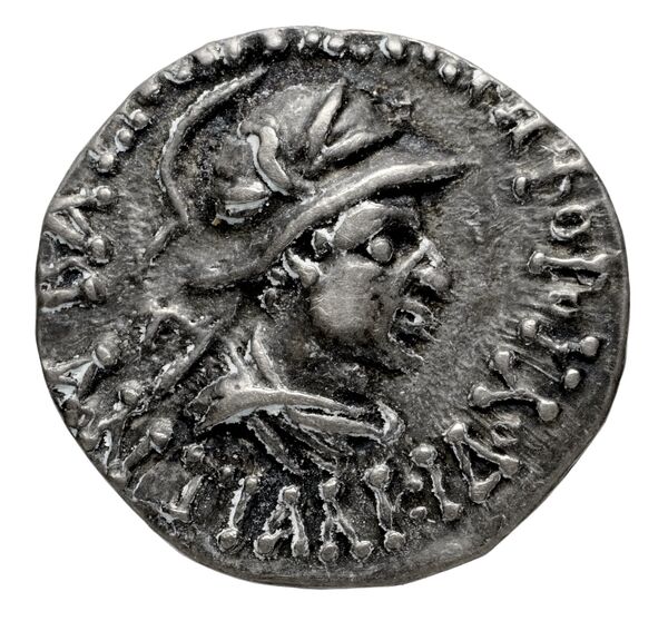 Bactrian and Indo-Greek Coinage Antialcidas 15.1, аверс, bnf-bigr