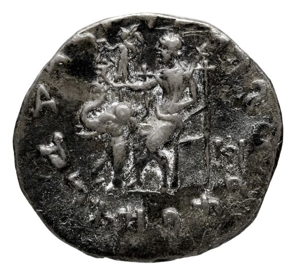 Bactrian and Indo-Greek Coinage Antialcidas 16.3, реверс, bnf-bigr